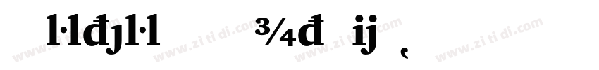 CharterBT BoldItalic字体转换